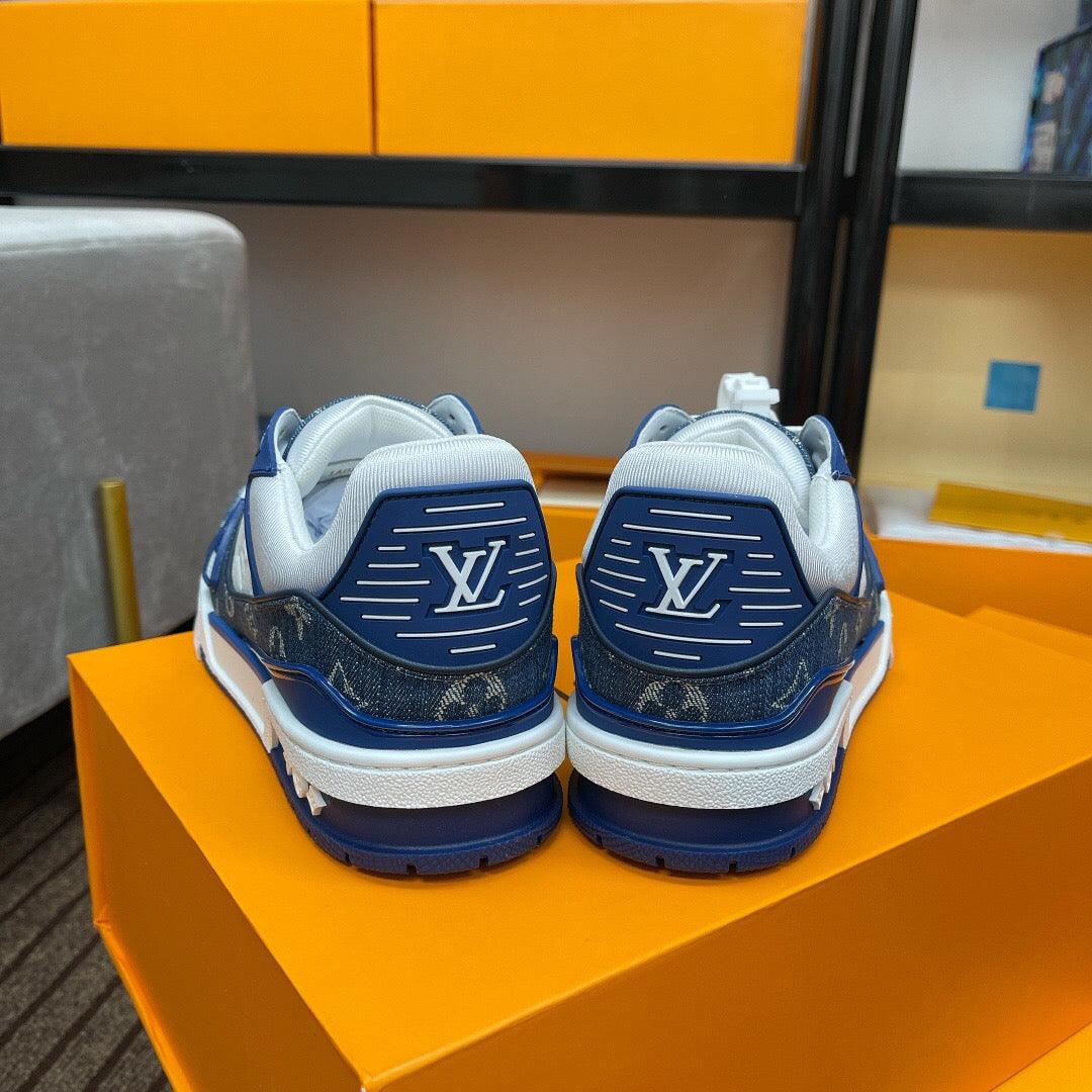 LV Trainer Sneaker – Blue