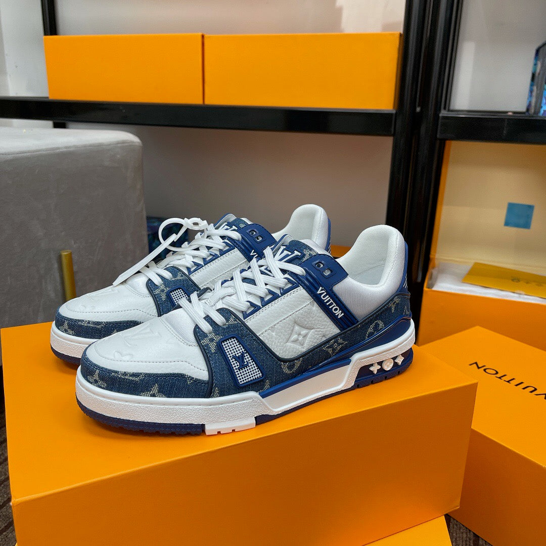 LV Trainer Sneaker – Blue