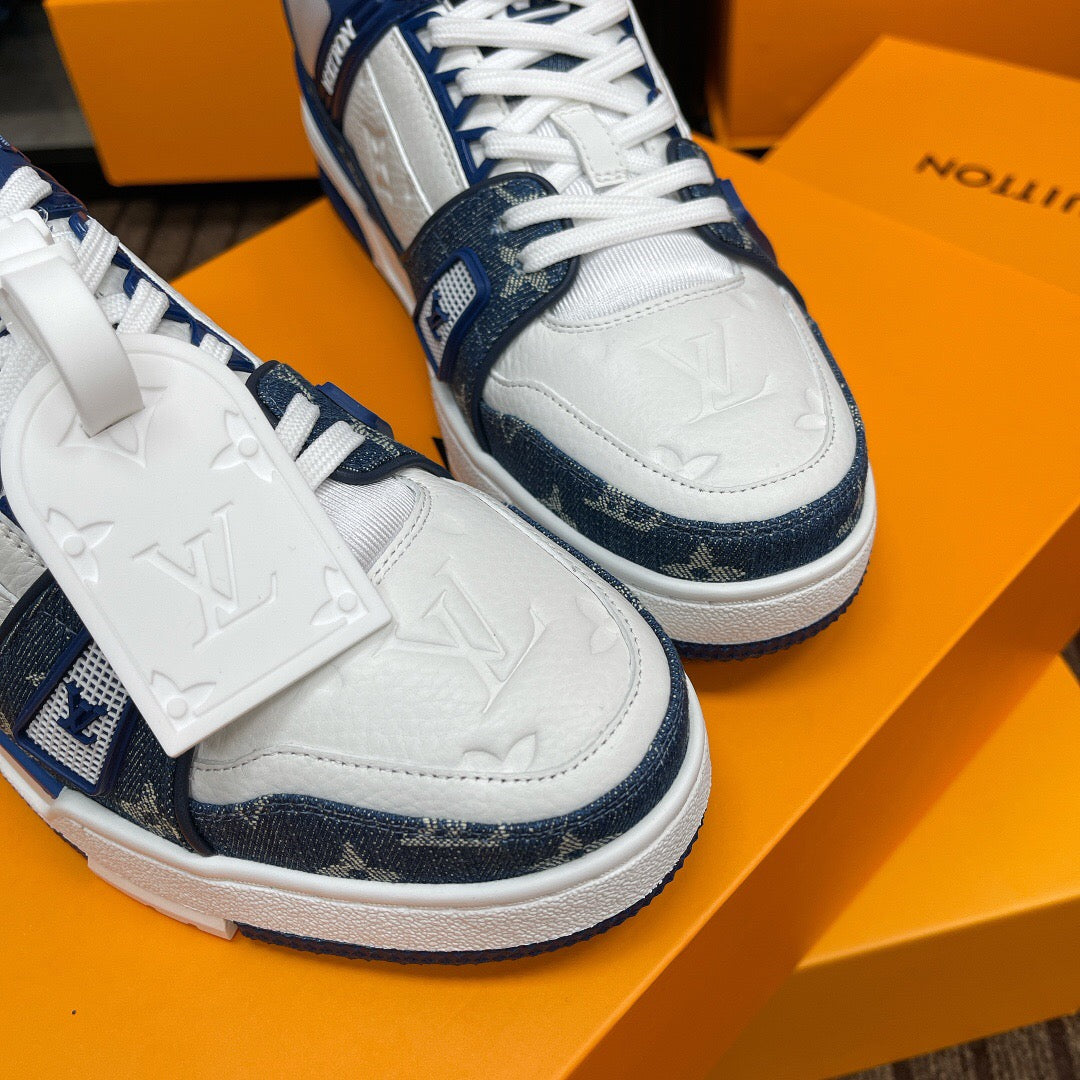 LV Trainer Sneaker – Blue