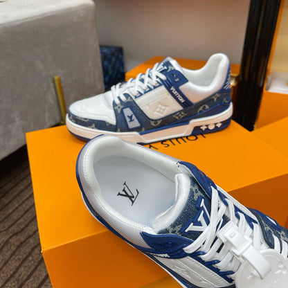 LV Trainer Sneaker – Blue